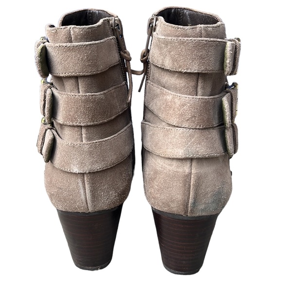 Stuart Weitzman Kickstart Studded Suede Ankle Boot, Neutral - Picture 9 of 13